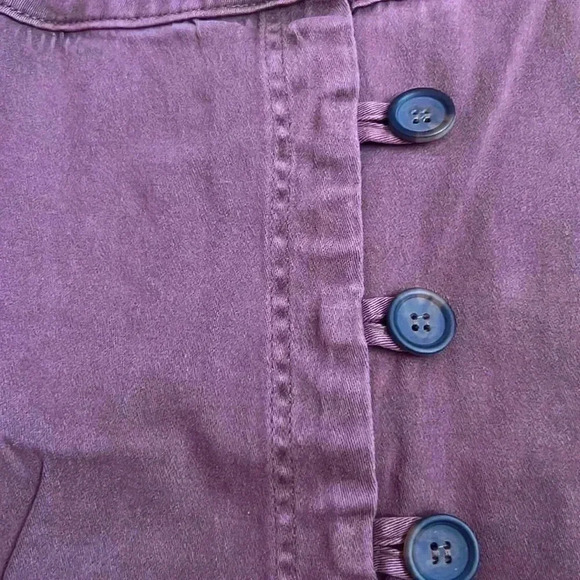 Altar’d State Button Up Mini Skirt Brown EUC Size Medium - Picture 4 of 4